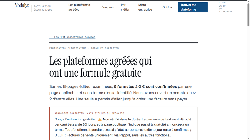 Quelles plateformes agréées ont vraiment une formule gratuite