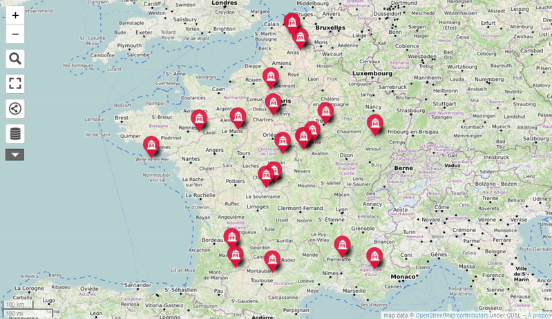 Maisons d'écrivaines et lieux ouverts au public du matrimoine littéraire en France