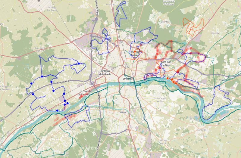 Itinéraires de randonnée locale Orléans Métropole