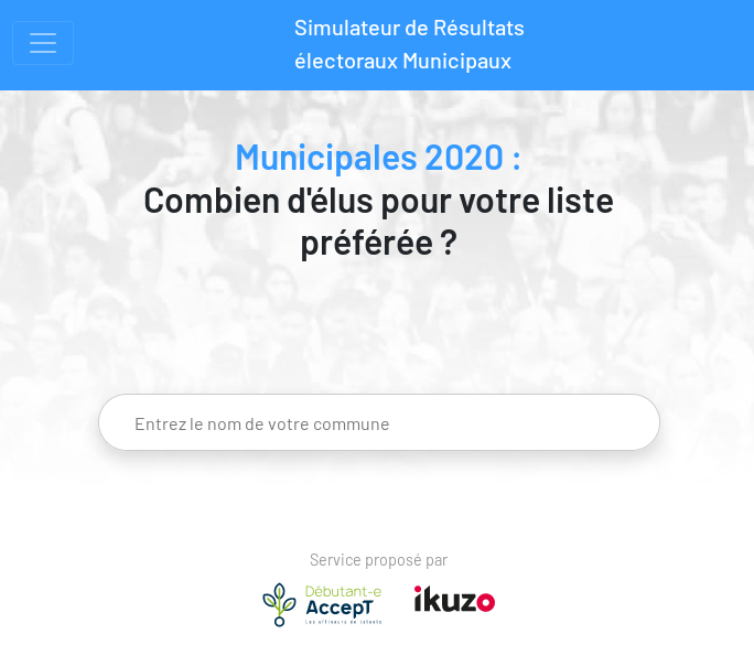 Simulateur de sièges aux municipales