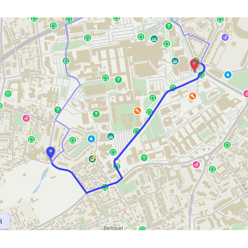 Calculateur d'itinéraires vélo pondérés par les aménagements cyclables, l'accidentologie, l'éclairage public et la qualité de l'air.