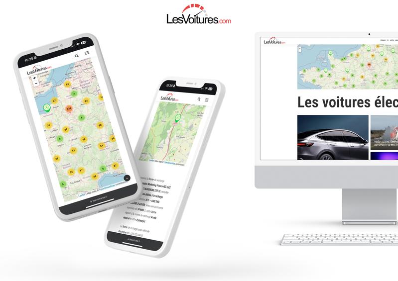 Carte des bornes "rapide" pour voitures électriques