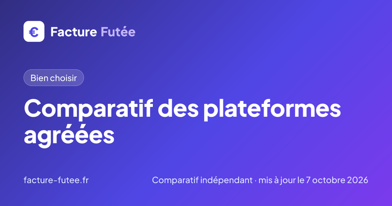Comparatif des plateformes agréées de facture électronique