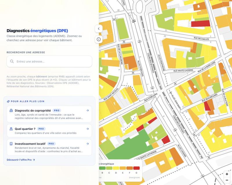Gentry - Carte des diagnostics énergétiques (DPE)