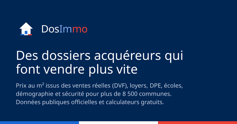 Sécurité par commune : la délinquance enregistrée (SSMSI) sur les pages immobilières DosImmo