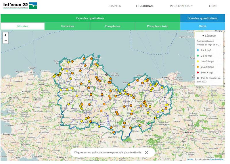 Inf'eaux22.fr - Une application numérique dédiée à l’information sur la qualité des rivières