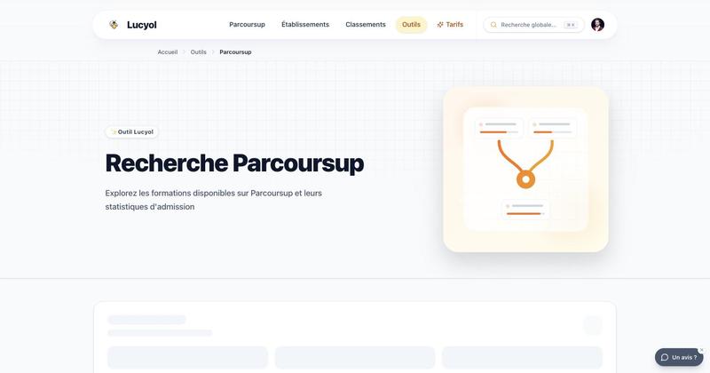 Lucyol - Recherche Parcoursup : formations et statistiques