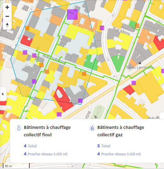 Carte France Chaleur Urbaine