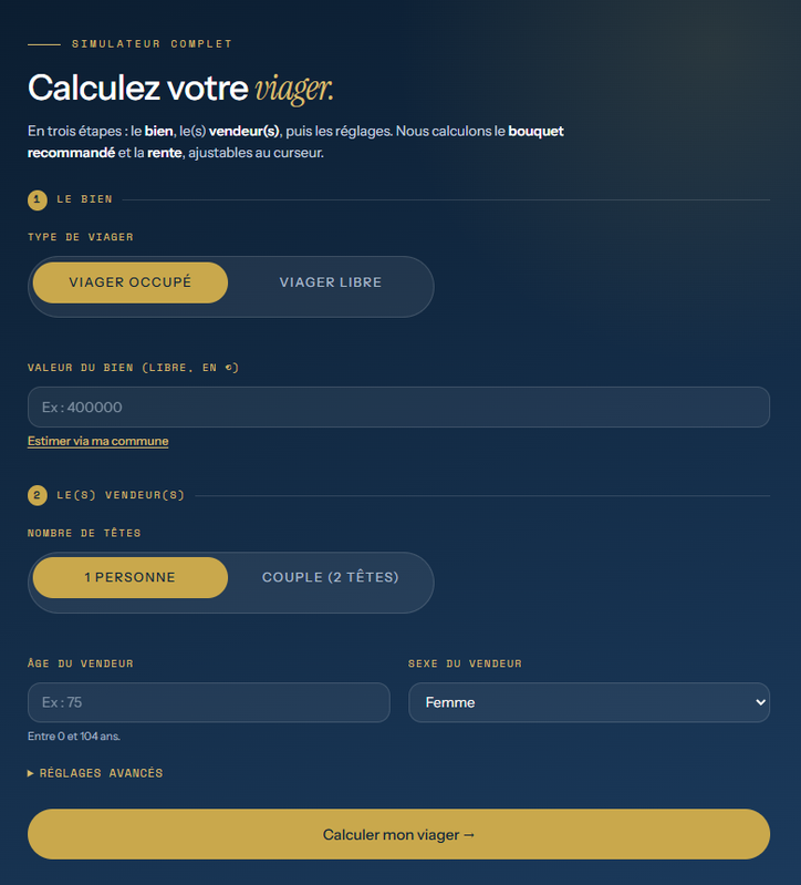 Simulateur Viager