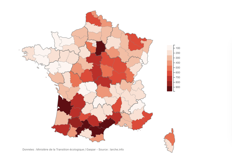 Catastrophes naturelles entre janvier 2011 et septembre 2021