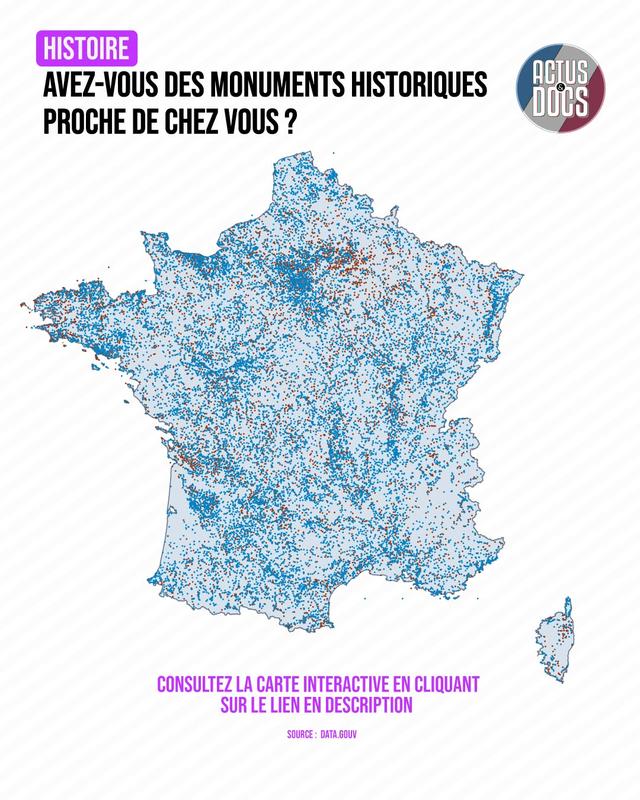 Avez-vous des monuments historiques proches de chez vous ?