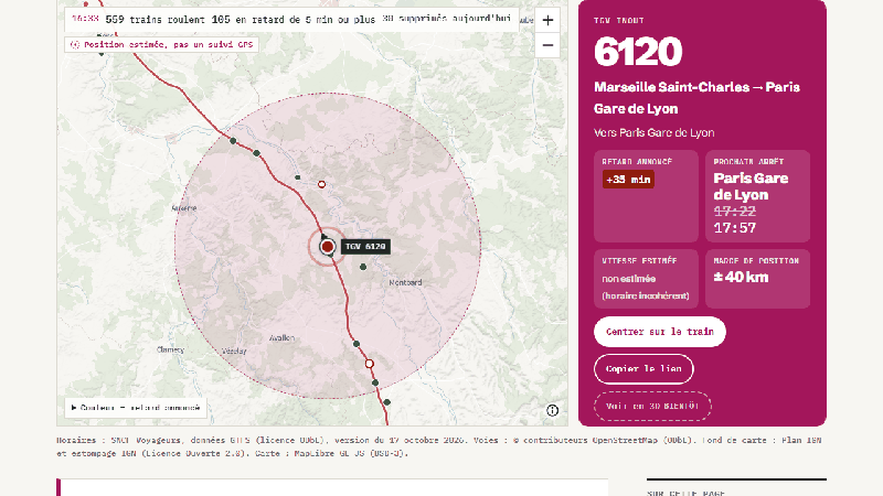Train Nomade : suivre un train SNCF en direct par son numéro