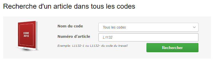 Codes Législatifs et Réglementaires