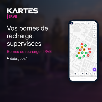 KARTES IRVE : Application mobile d’enrichissement des données IRVE et gestion des interventions et inspections des bornes de recharge