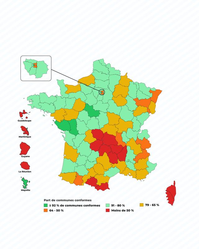 Carte interactive - Qualité de l'eau potable 